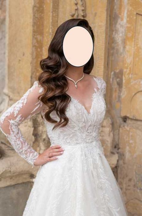 Vand rochie de mireasa Demetrios style 1546, Ivory, marime 36-38