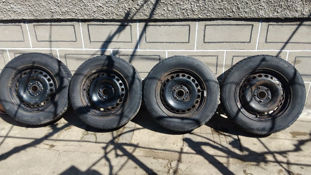 16 5х112 Железни + хубави зимни гуми