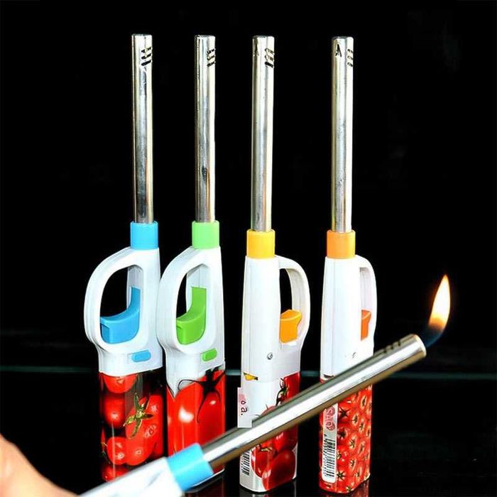 Ергономична дълга ръчна газова запалка 3 бр в комплект с дължина 17 см