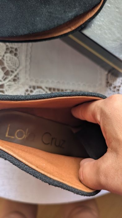 Botine piele întoarsă Lola Cruz 38