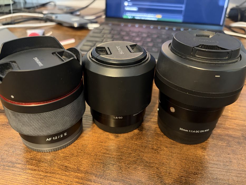 Obiective Sony si Samyang