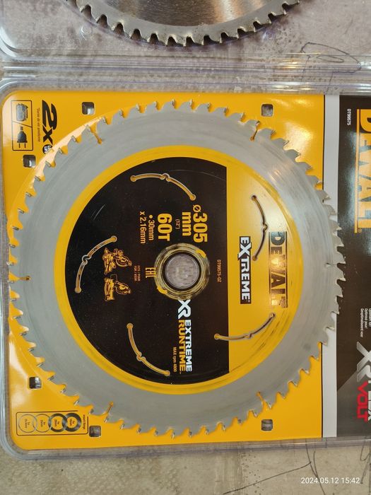 Пильный диск 305мм DeWalt