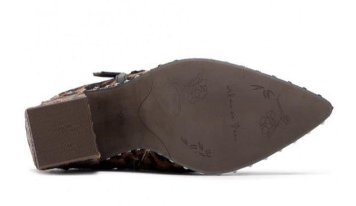 Botine piele naturala Alma En Pena,animal print, super model