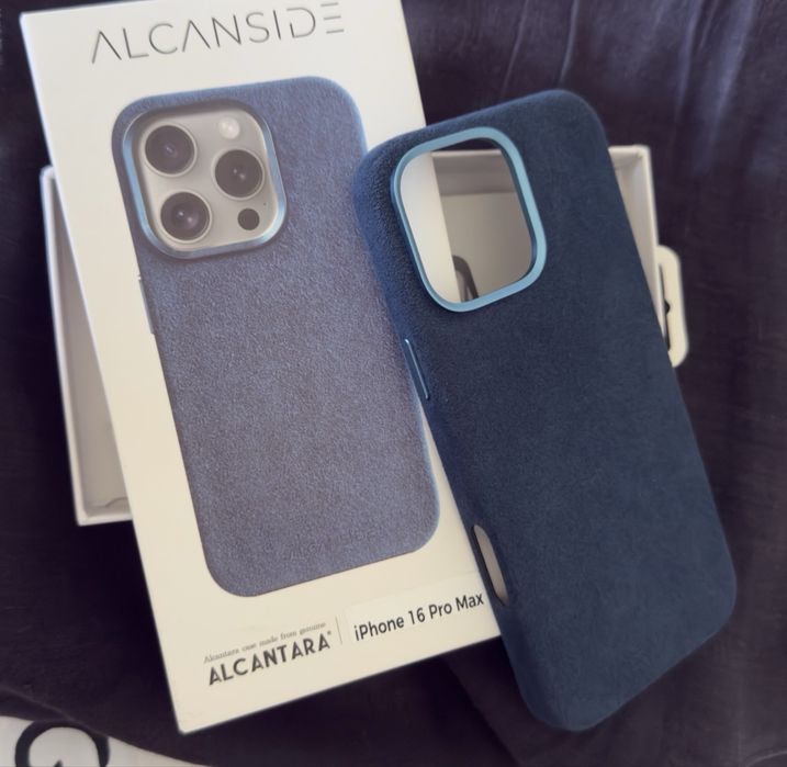 Калъф от алкантара за iPhone 16 Pro Max