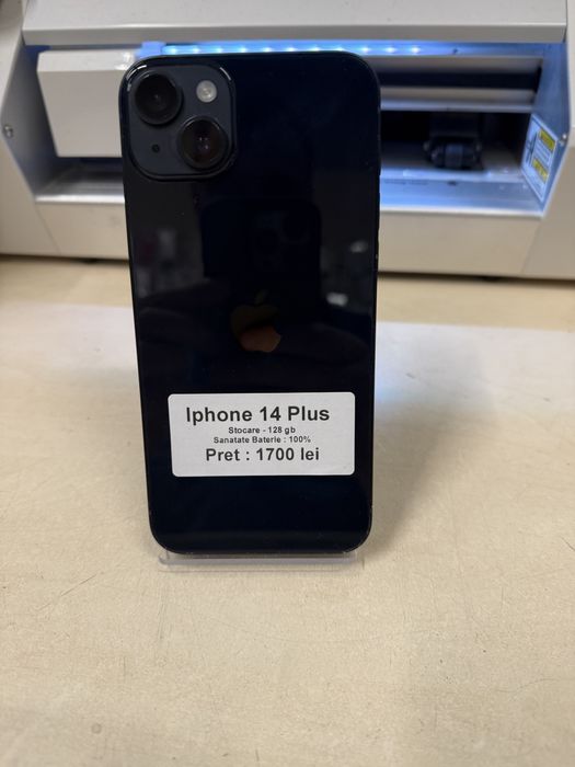 Iphone 14 plus / 128 gb / 100% baterie / Garantie
