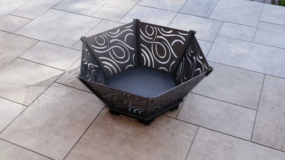 Grătar Hexagonal Premium din Tablă de Oțel 3 mm – Montabil