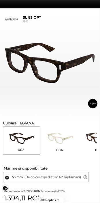 Ochelari de vedere Saint Laurent originali!