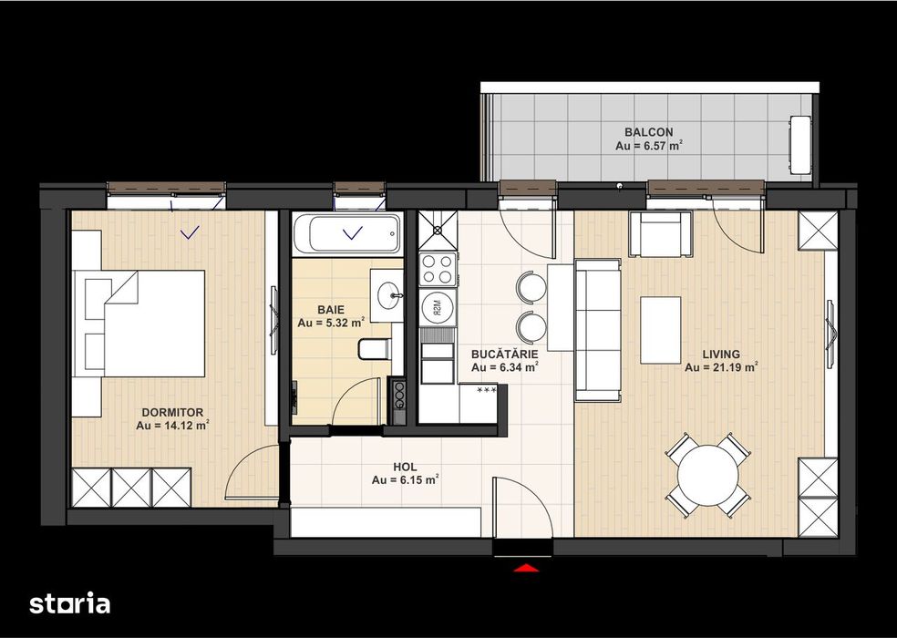 2 Camere | Fațadă ventilată | Finisaje Lux | Avans 5% | ALTO HOME