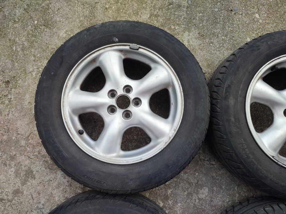 4 бр. 16" лети джанти Subaru с летни гуми 215/60/16 Tigar