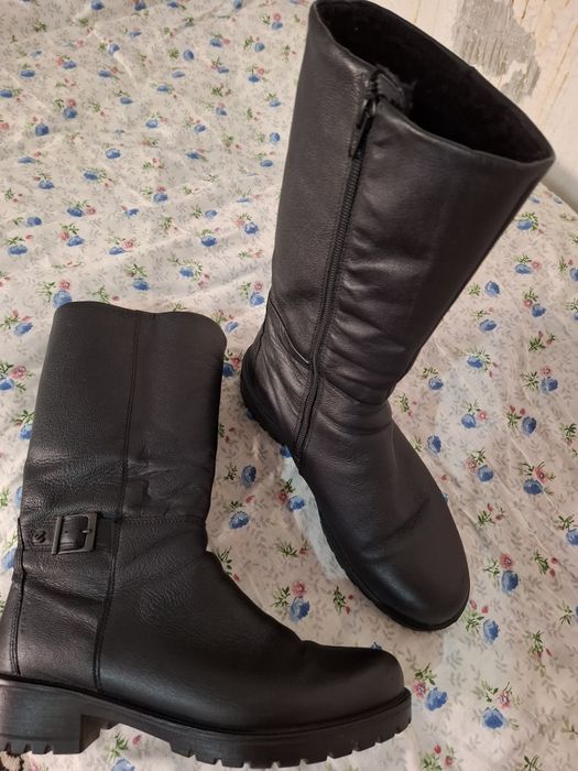 Жен.сапоги фирма "ECCO " телячая кожа MADE IN SLOVAKIA