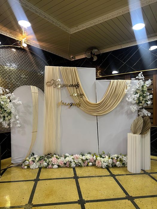 Арка баннер полуюрта, оформление