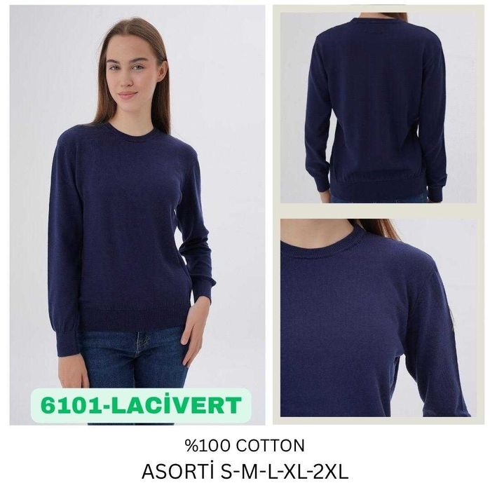 Качествени памучни дамски пуловери ''Тrist Star'' на едро и дребно