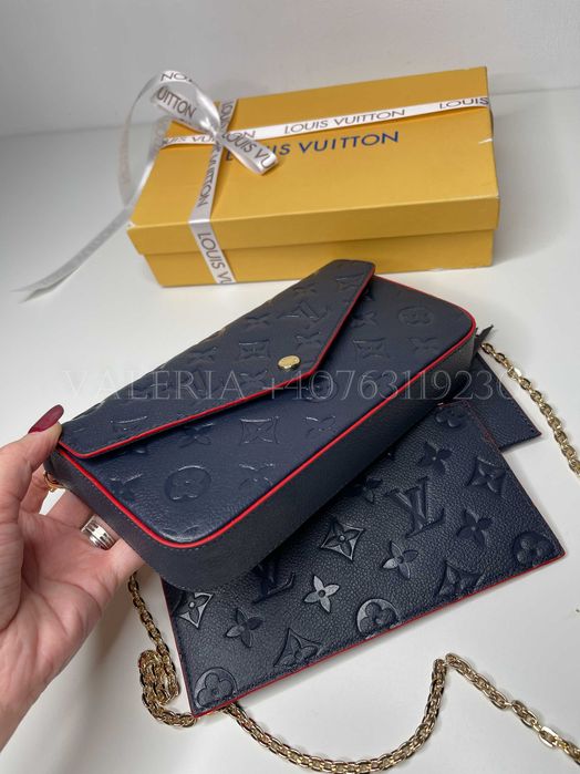 Poseta Louis Vuitton Felicie Albastru Navy