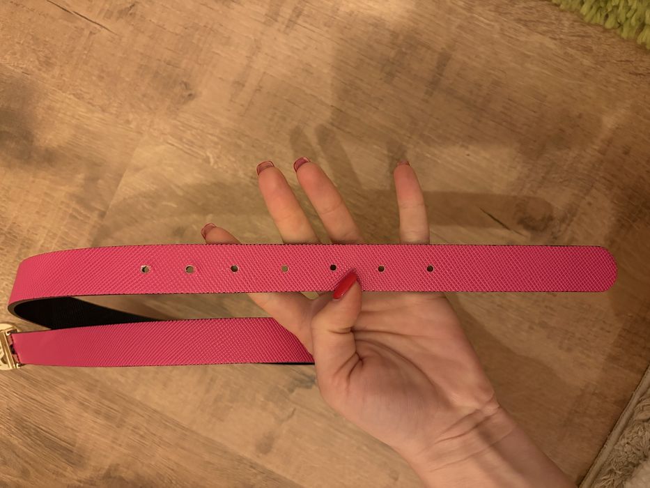 Колан Guess - два цвята розово и черно