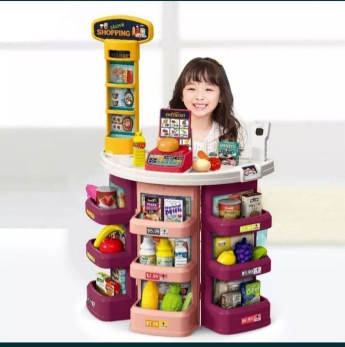 Даставка бесплатная Игровой набор Магазин торговый рынок