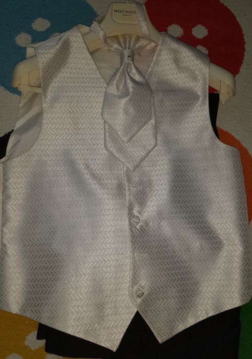 Costum "PAOLO MALDINI" -mas 42-44, Sacou, Pantalon, Vesta ,Lavaliera,