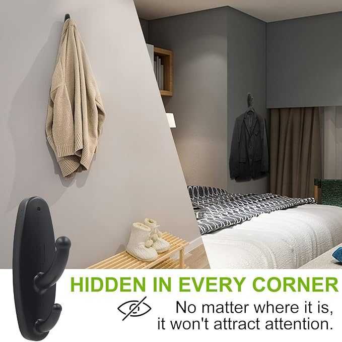 HD 1080P Малка, шпионска скрита камера във формата на закачка за дрехи