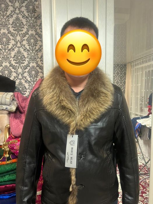 Зимняя мужская дубленка