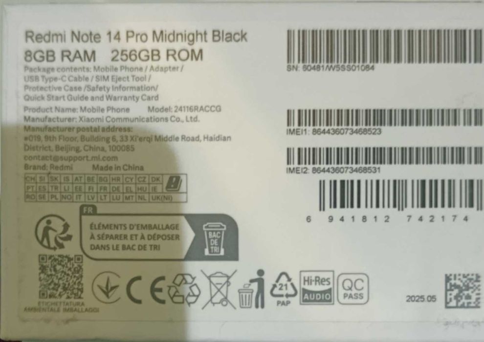 Redmi note 14 pro