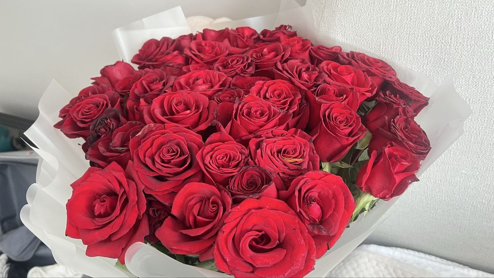 Свежий букет из 51 роз