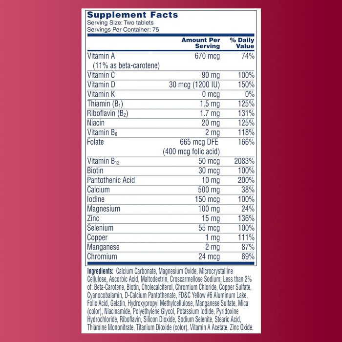 Витамины для мужчин и женщин,  One A Day Proactive 65 Plus