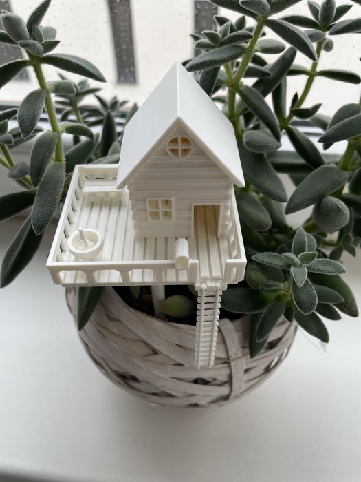 Casa decorativa pentru ghiveci flori