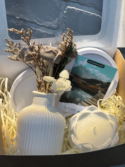 Изделия из гипса/арома свечи,цветы из воска