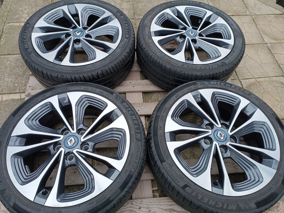 Лети джанти 17ки 5х114.3 Renault + летни гуми Michelin