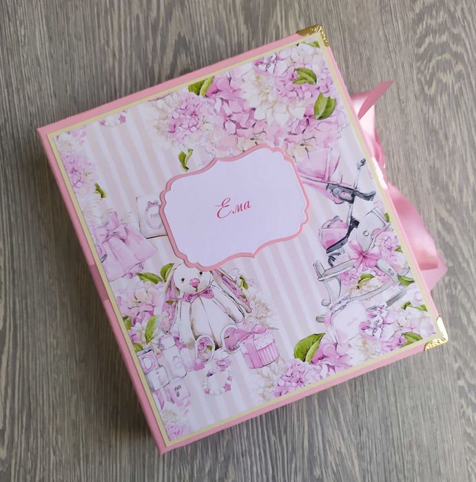 Скрапбук албум "Пухкаво зайче", ръчна изработка /53.51