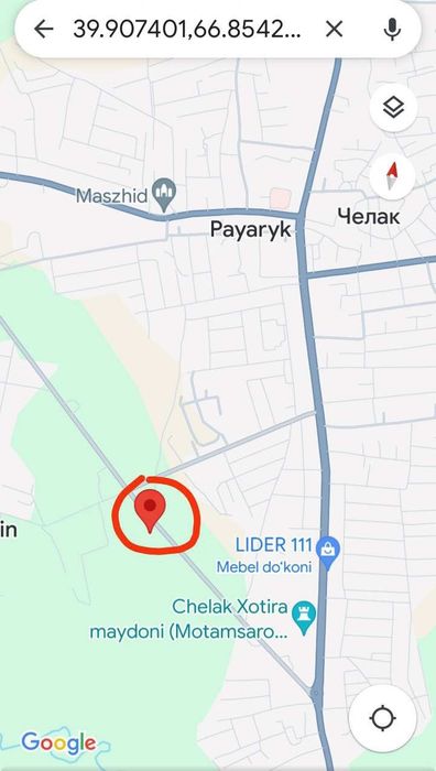 Tayyor biznes va 45 sotix yer chelak shaxriga yaqin kattayo'l boyida