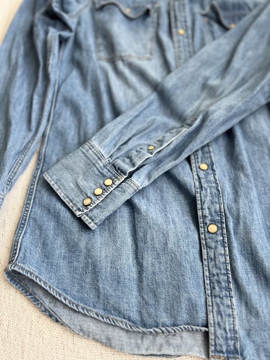 Нова дънкова риза G Star Raw, Slim fit, размер L