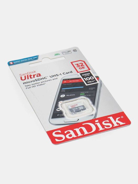 Sandisk Ultra 32 ГБ 10 класс, оригинал карта флешка, гарантия