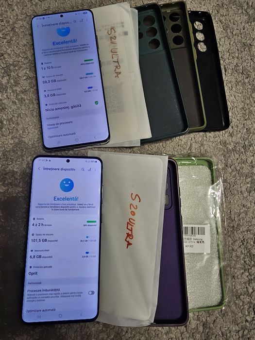 Samsung S21 Ultra 256Gb si S20 Ultra 128Gb