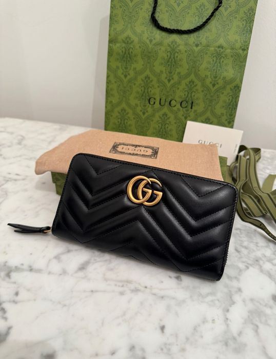 Portofel original Gucci GG din piele Marmont nou