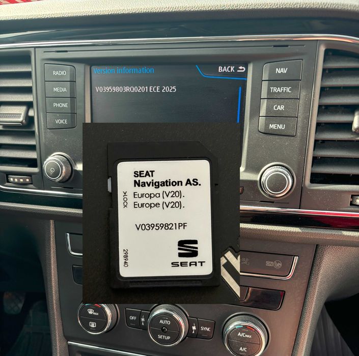 SEAT Mib1 AT V20 AS Mib2 Gen2 SD Card Европа и Турция 2026 Gen.1 Карта