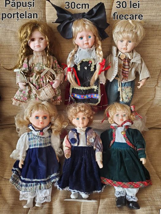 Păpuși mici,cupluri de porțelan