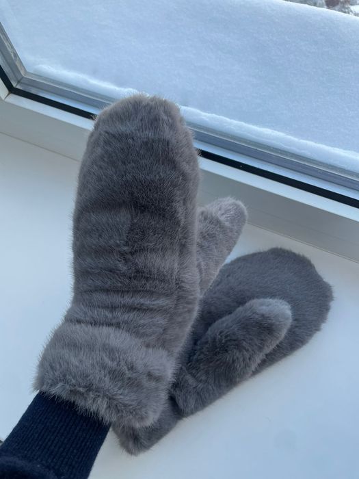 Варежки зимние, теплые