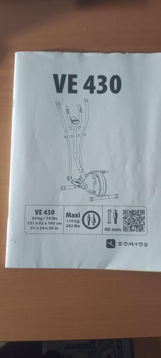 Bicicleta eliptica Domyos VE430