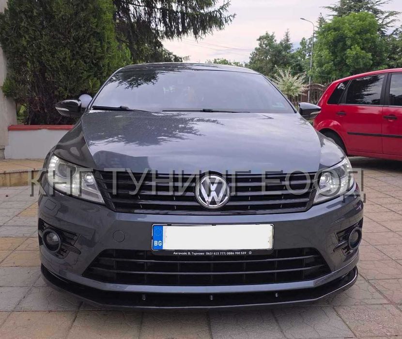 преден лип спойлер за пасат цц / vw passat cc lip spoiler