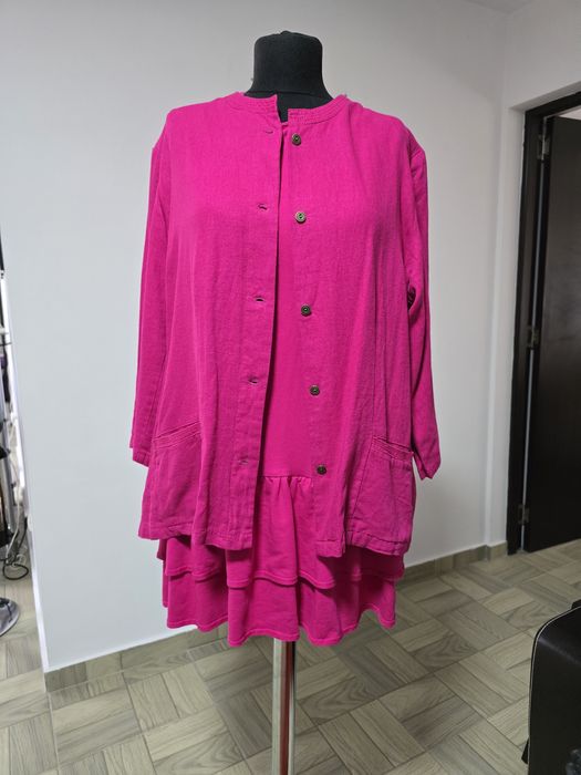 Sacou fucsia, compoziție in si bumbac, mas. XL