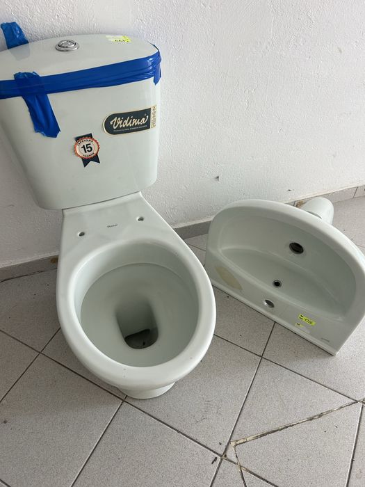 WC Комплект Vidima цвят светло зелено /резеда/