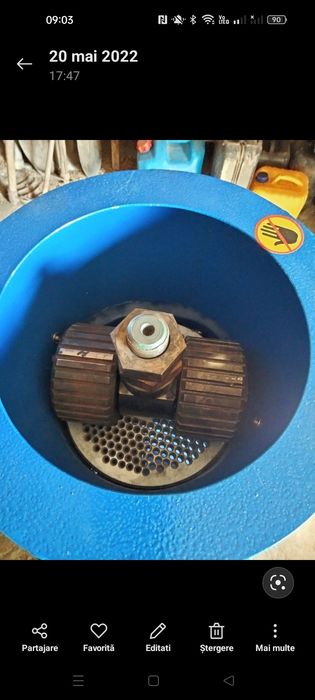 Presă peleți 15 kw + tocător crengi Crusher 600
