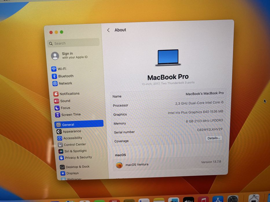Macbook Pro 13 2017