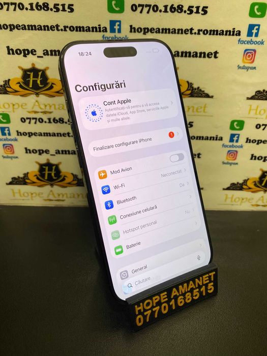 Hope Amanet P3 Iphone 16 pro / 128 GB / 93% BATERIE