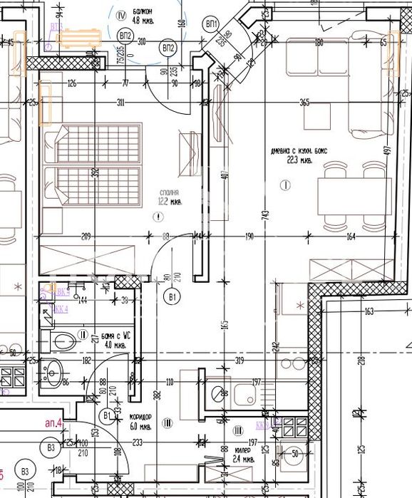 Двустаен апартамент в новострояща се жилищна сграда с модерна архитек