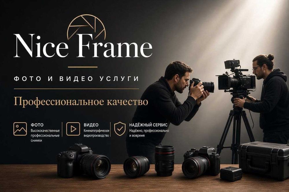 Фото Видео съёмка | Фотограф, Видеограф, монтаж Продакшн Nice Frame
