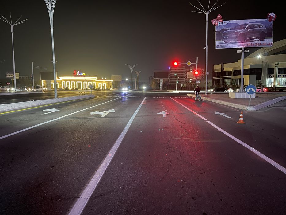 Услуги дорожные разметка, поласа, yo’l chiziqlari