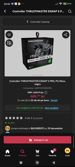 Controller ThrustMaster eSwap S Pro Nou Sigilat