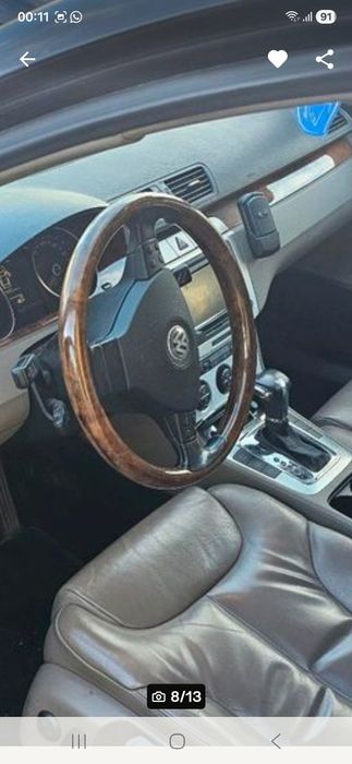 Interior piele  vw passat b6 volan mahon volan Stanga