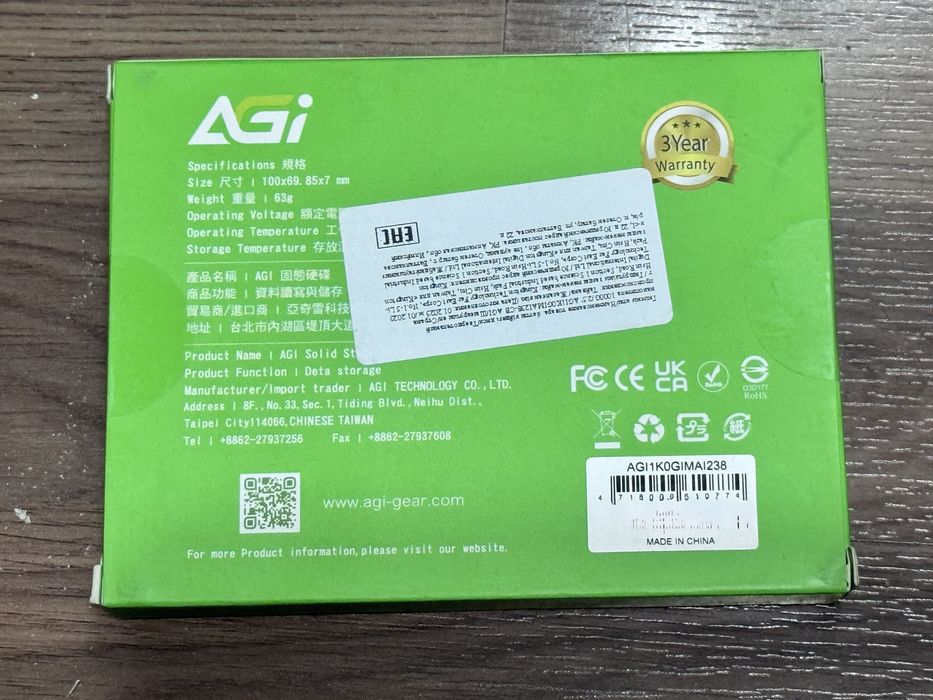 SSD AGI  1000 Гб 2,5 Sata3 Новый